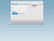Tablet Screenshot of portal.unisal.br