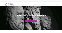 Desktop Screenshot of filosofia.unisal.it